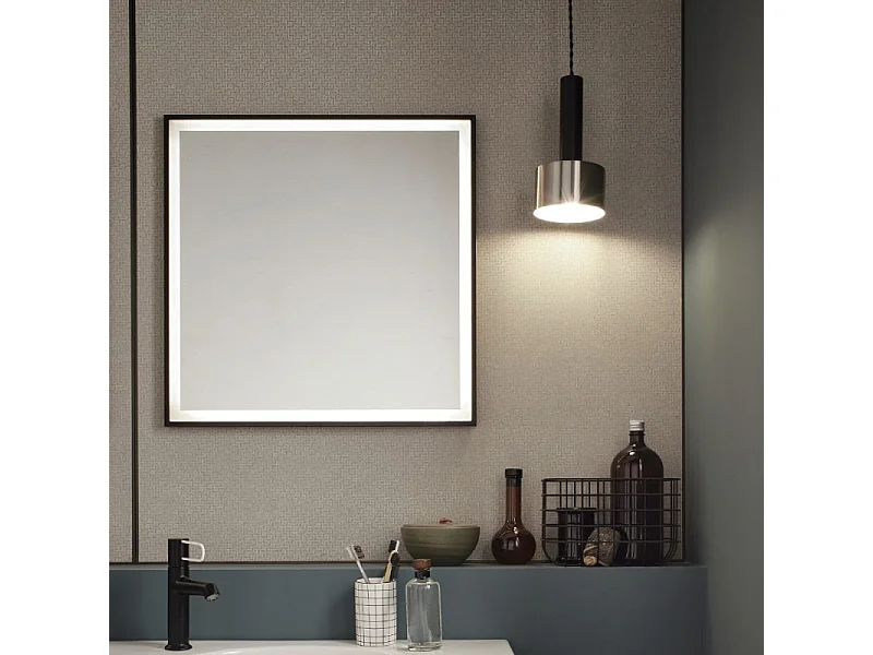 Miroir de salle de bain JACOB DELAFON Allure 60 x 60 cm, carré LED