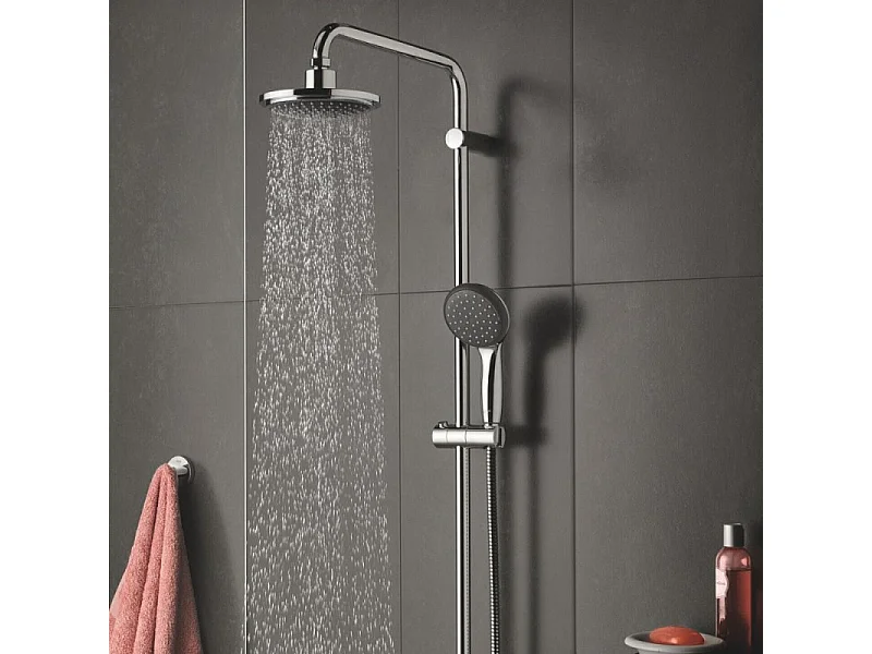Colonne de douche Grohe Vitalio Start System 160 avec nettoyant robinetterie Grohe GrohClean