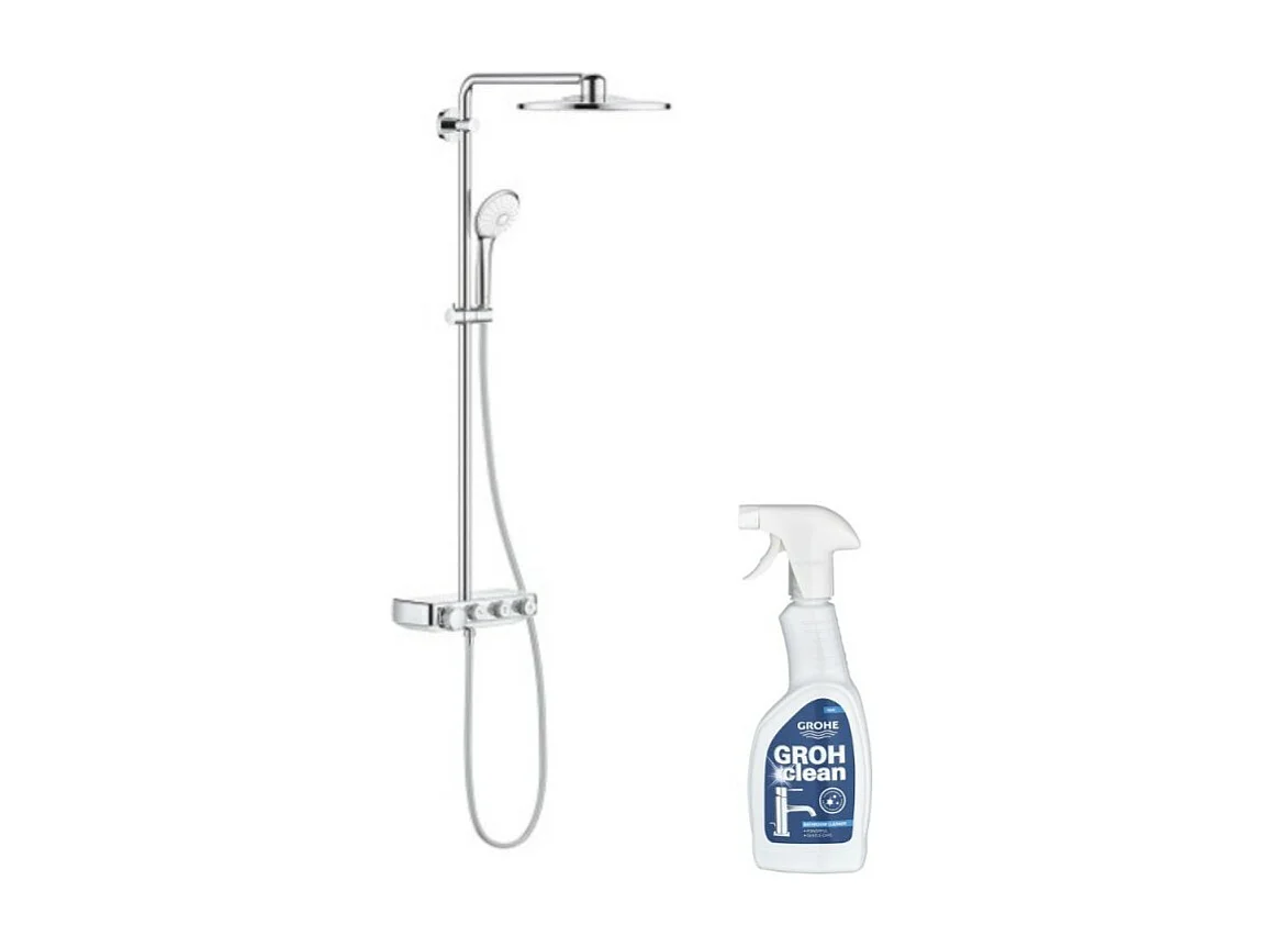 Colonne de douche thermostatique GROHE Euphoria SmartControl System 310 Duo avec nettoyant GrohClean