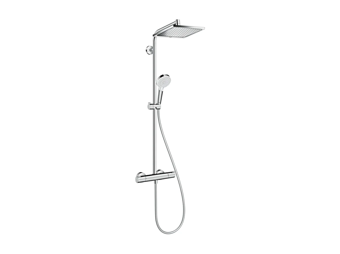 HANSGROHE Crometta E 240 EcoSmart columna de ducha termostática cromada