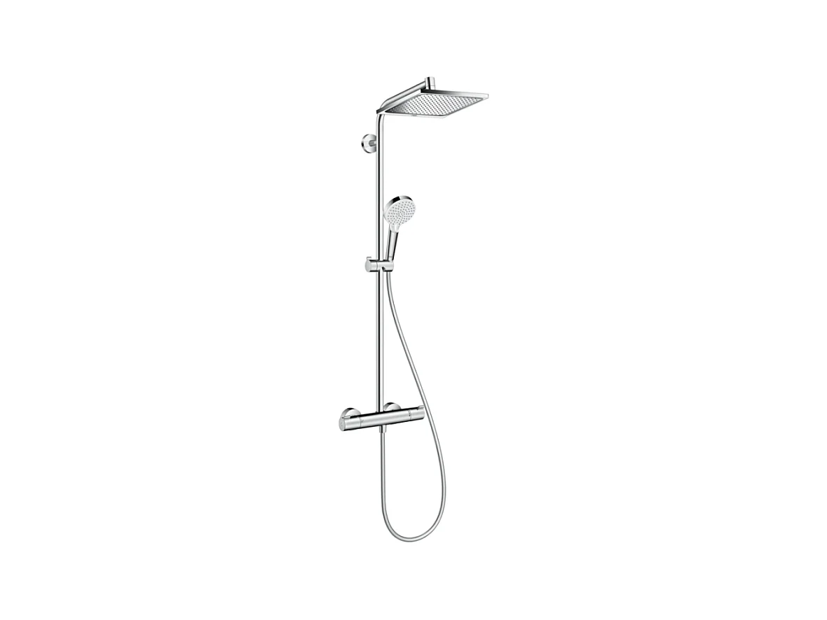 Colonne de douche thermostatique HANSGROHE Crometta E 240 EcoSmart chromé