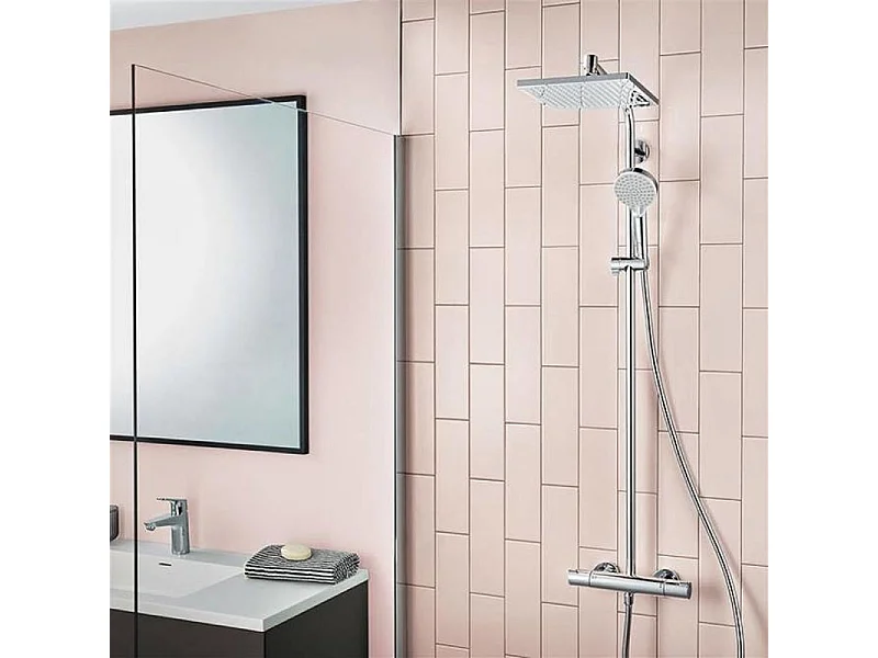 Colonne de douche thermostatique HANSGROHE Crometta E 240 EcoSmart chromé