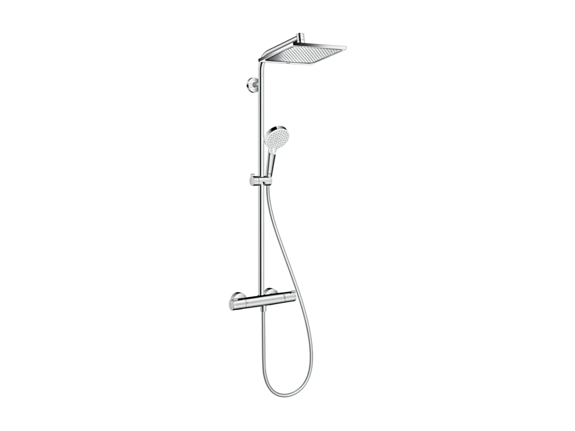 HANSGROHE Crometta E 240 EcoSmart columna de ducha termostática cromada