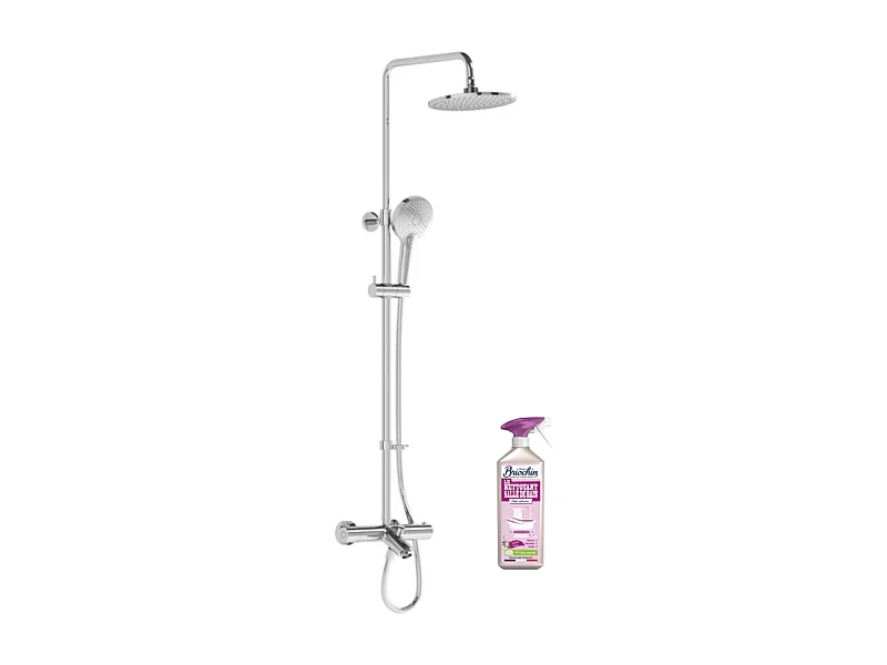 Colonne bain douche thermostatique VITRA Aquaheat Joy 220 + Nettoyant Briochin