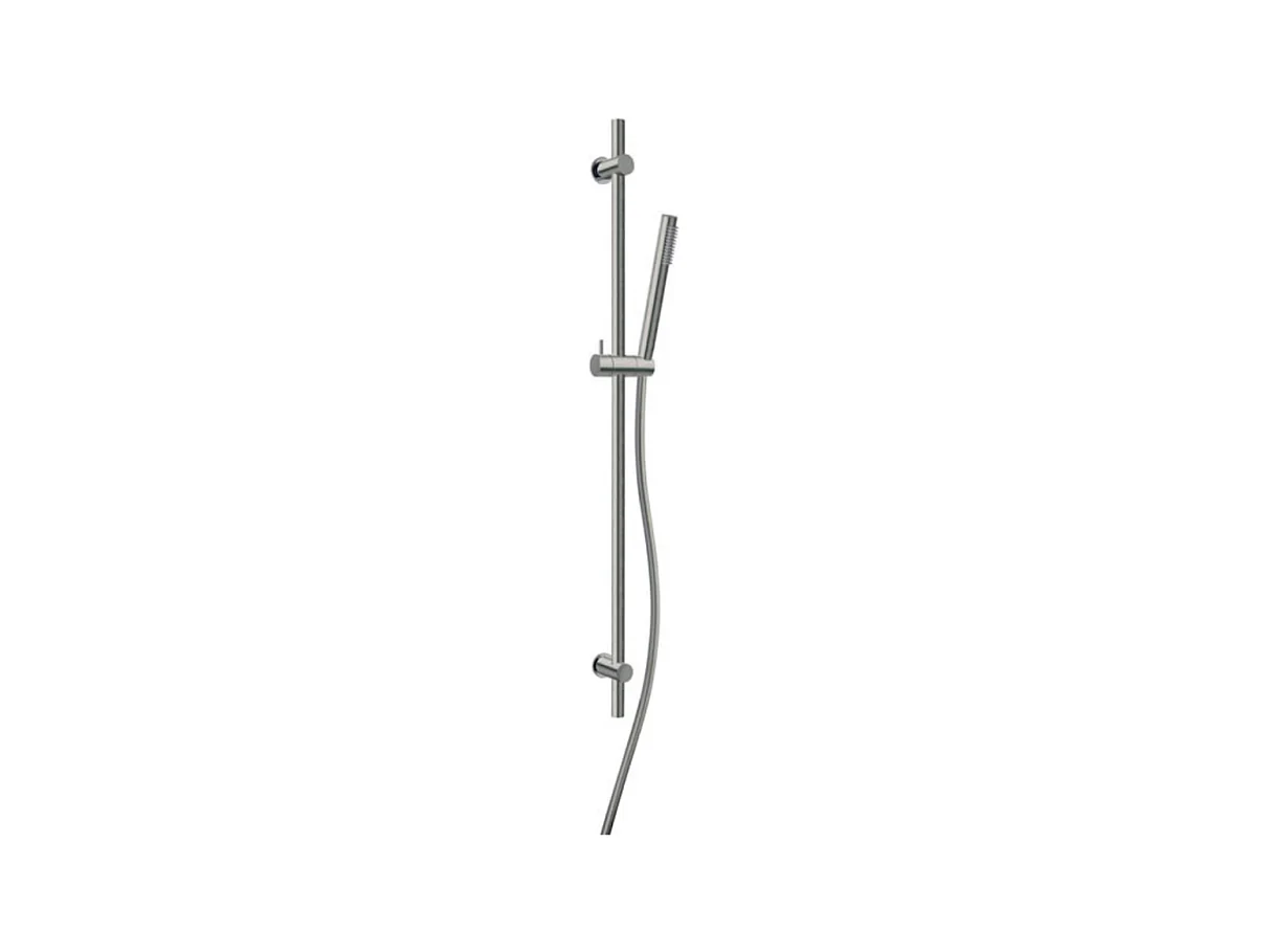 PAINI Douchette 1 jet Cox avec barre de douche gris acier