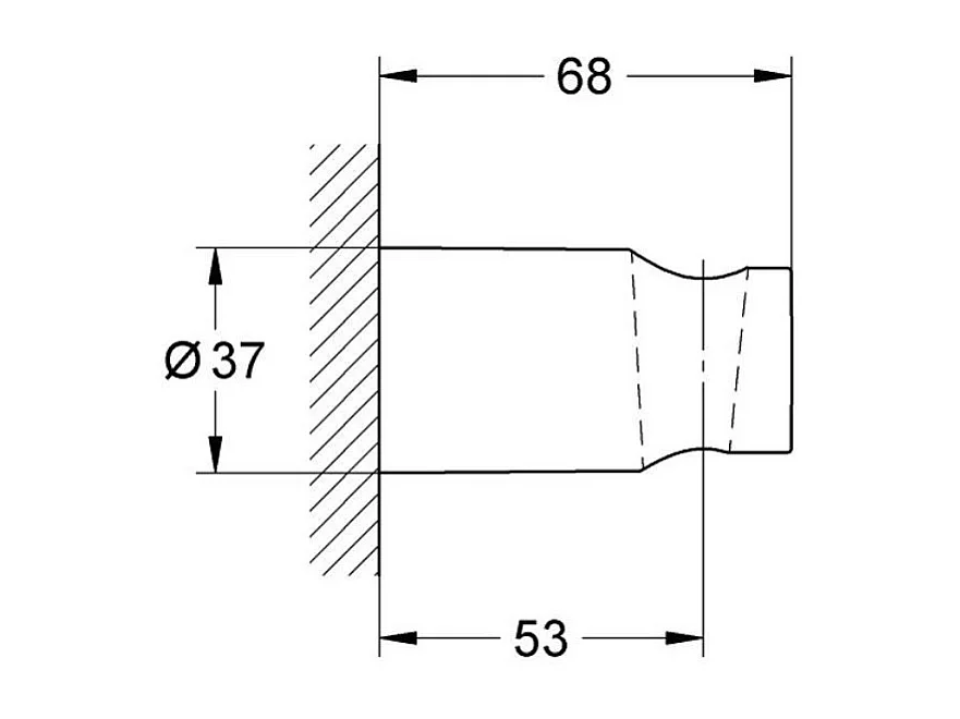 GROHE Douchette 1 jet Euphoria Cosmopolitan avec support