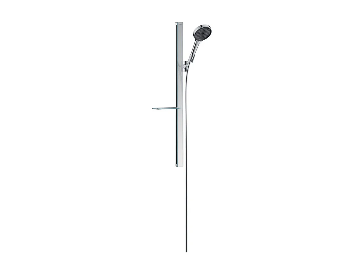 Pommeau de douche HANSGROHE Rainfinity EcoSmart 130 3 jets barre 90 cm et porte-savon chromé