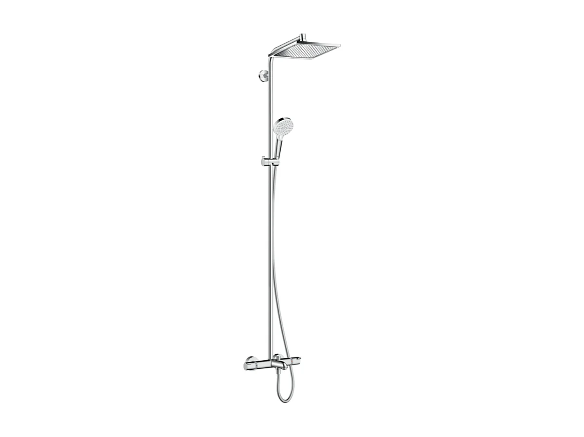HANSGROHE Crometta E 240 columna de ducha termostática para baño cromada