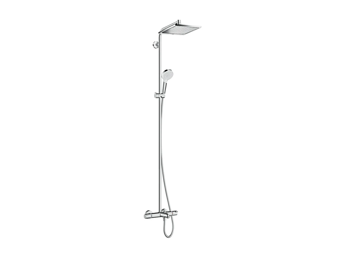 HANSGROHE Crometta E 240 columna de ducha termostática para baño cromada
