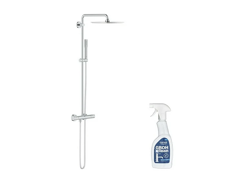 GROHE Colonne de douche avec mitigeur thermostatique Vitalio Joy System 230 avec nettoyant GrohClean