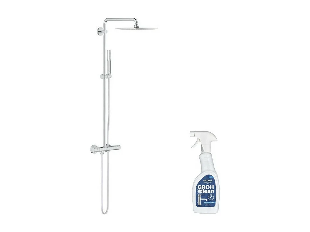 GROHE Colonne de douche avec mitigeur thermostatique Vitalio Joy System 230 avec nettoyant GrohClean