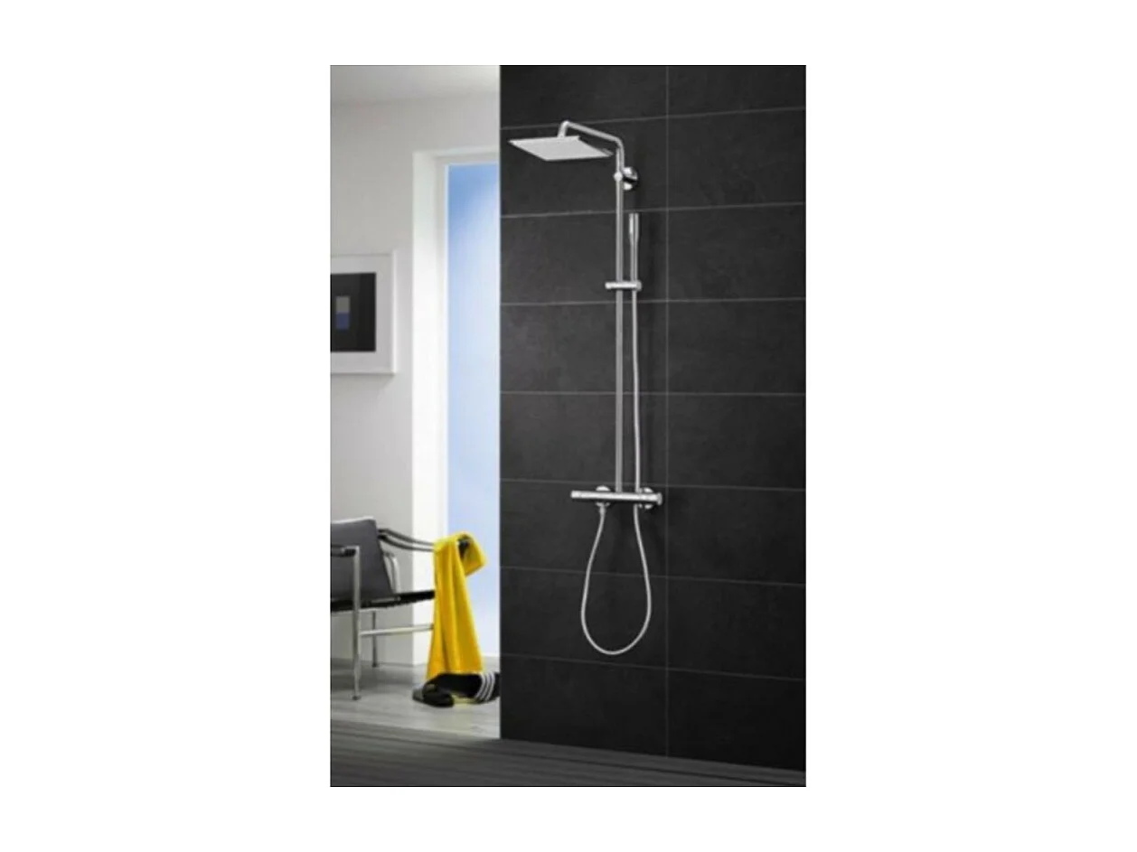 GROHE Colonne de douche avec mitigeur thermostatique Vitalio Joy System 230 avec nettoyant GrohClean