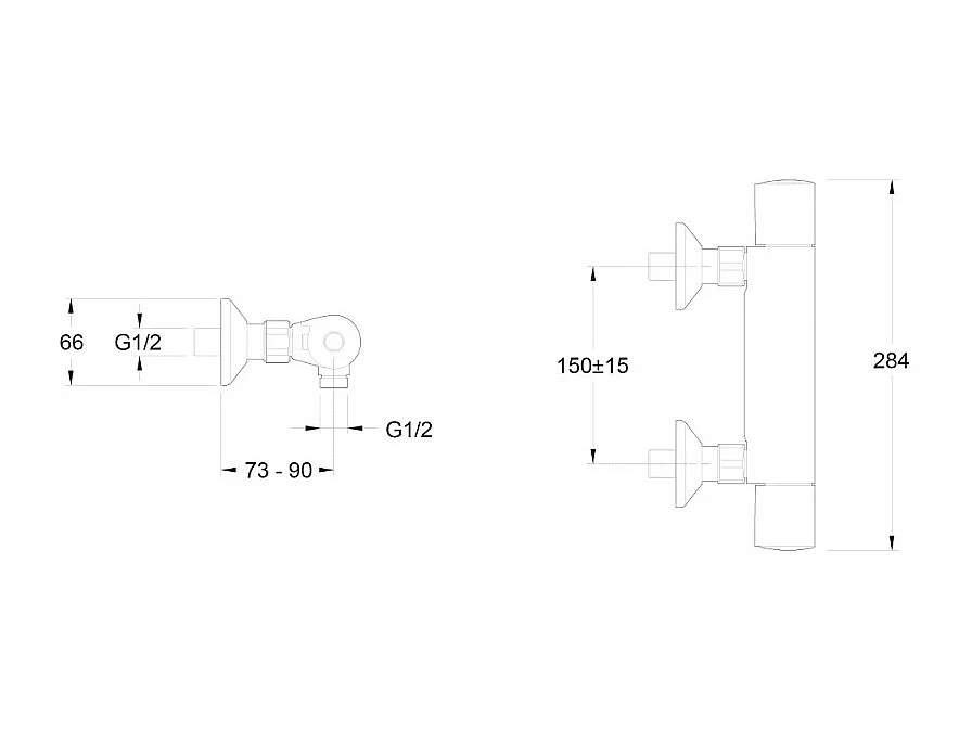 Mitigeur douche thermostatique JACOB DELAFON Simone chrome
