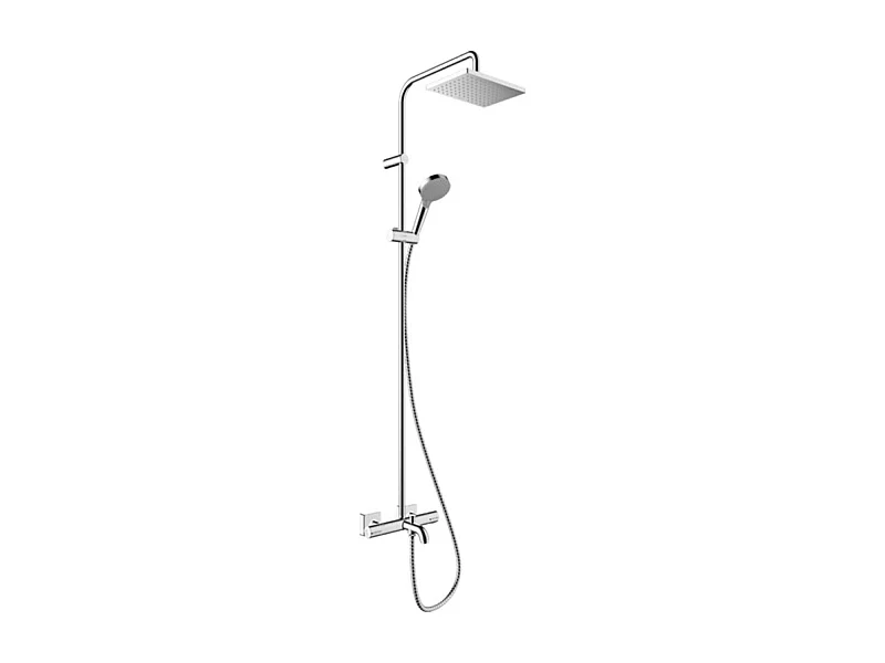 Colonne bain douche thermostatique HANSGROHE Vernis Shape 230 chromé