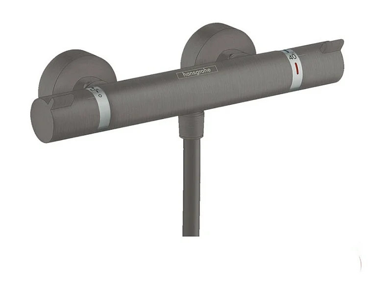 Mitigeur douche thermostatique HANSGROHE Ecostat Comfort noir chromé brossé