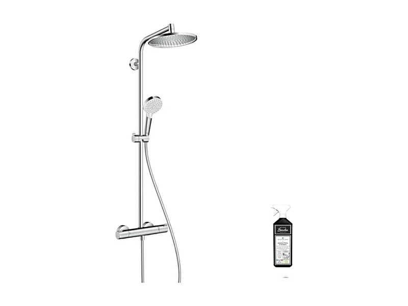Colonne de douche thermostatique HANSGROHE Crometta S 240 + nettoyant Briochin