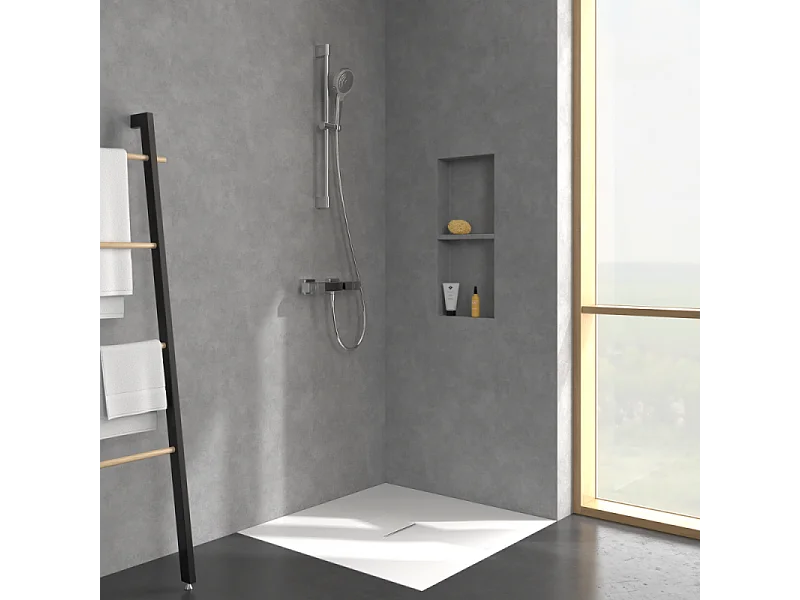 Mitigeur douche thermostatique VILLEROY ET BOCH Universal rectangle Chrome