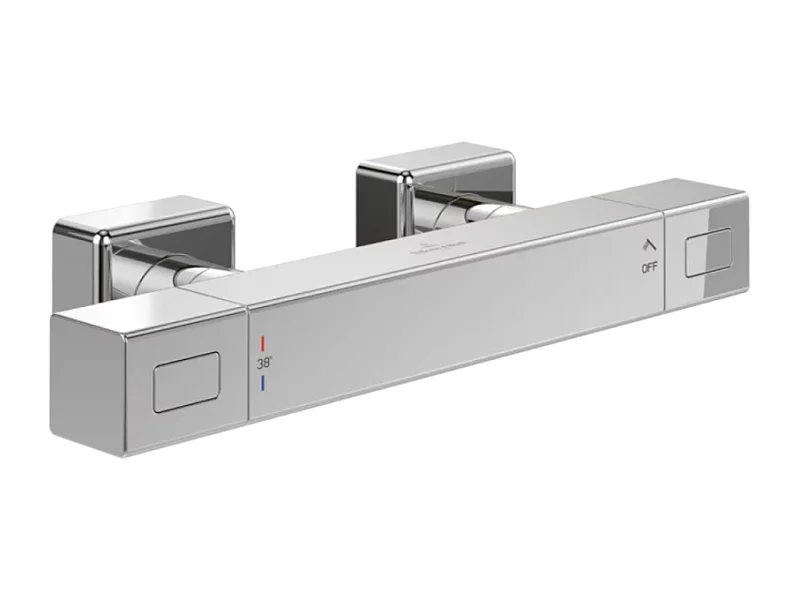Mezclador termostático de ducha VILLEROY ET BOCH Universal Grifería rectangular Cromo