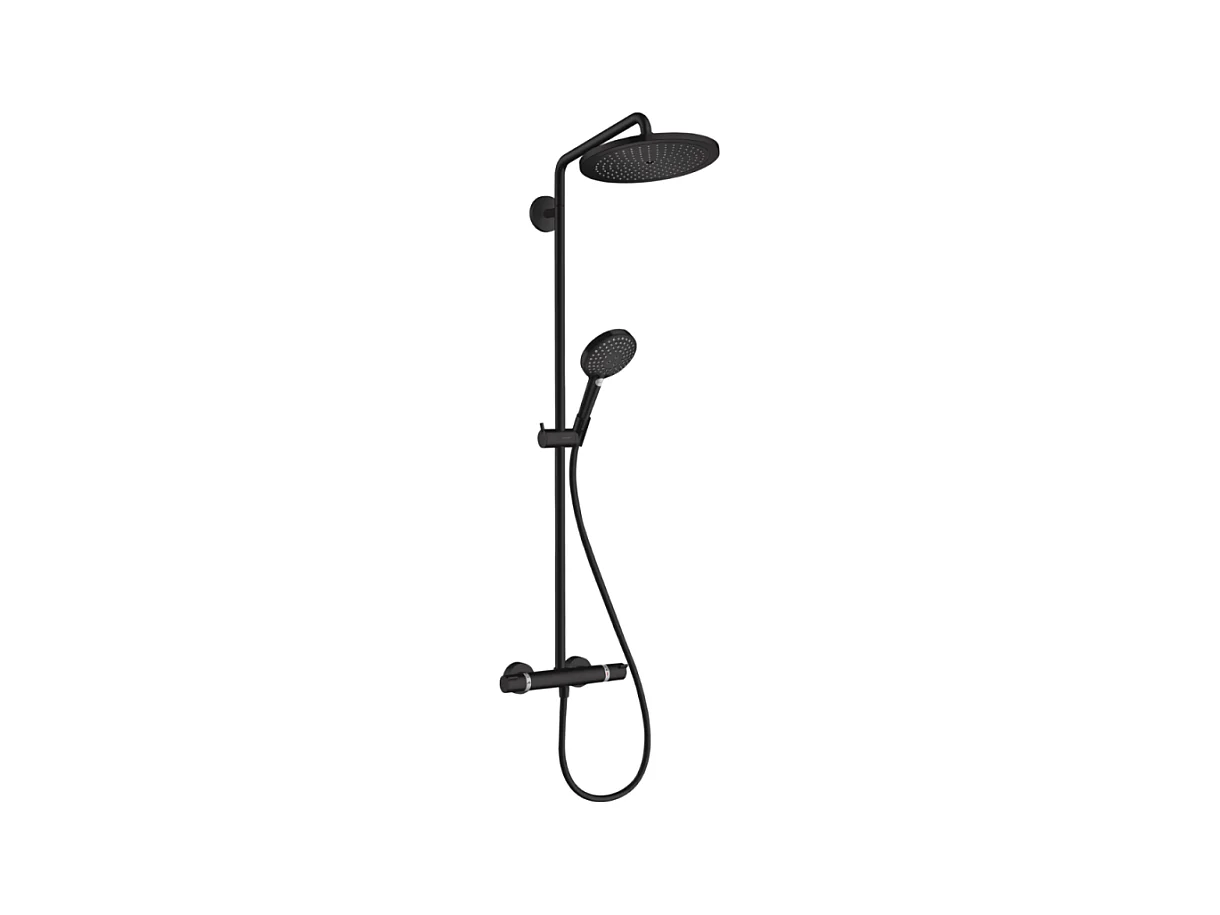 Colonne de douche thermostatique HANSGROHE Croma Select S 280 noir mat