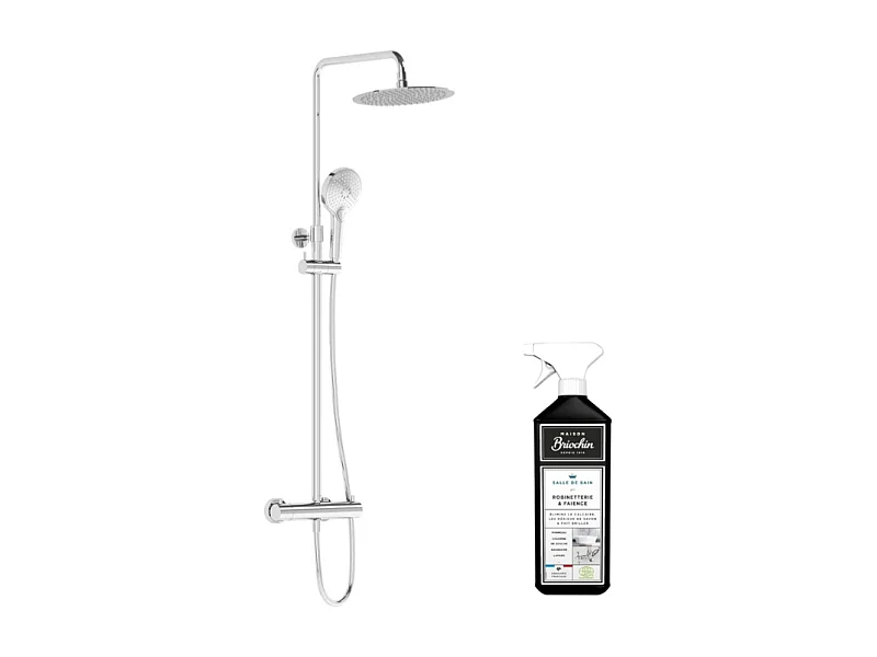 Colonne de douche VITRA Aquaheat Bliss 250 + Nettoyant Briochin