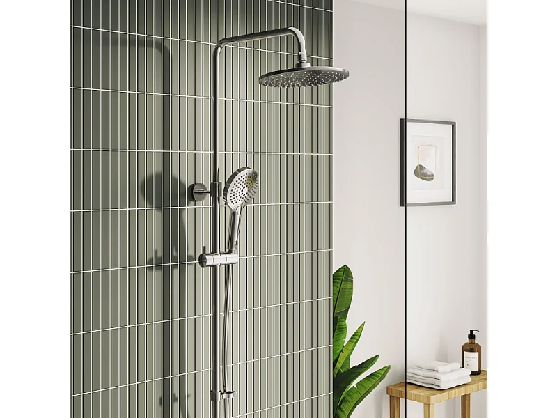 Colonne de douche VITRA Aquaheat Bliss 250 + Nettoyant Briochin