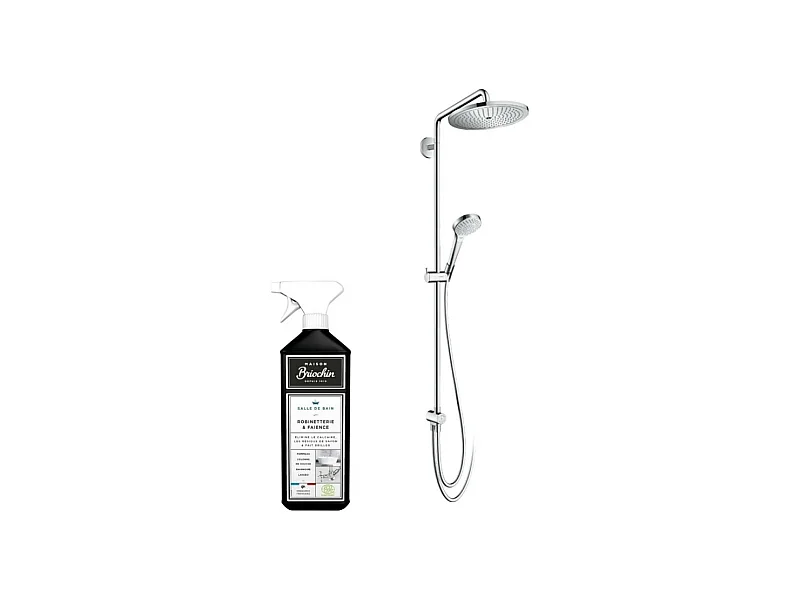 Colonne de douche HANSGROHE Croma Select S 280 Reno chromée + nettoyant Briochin