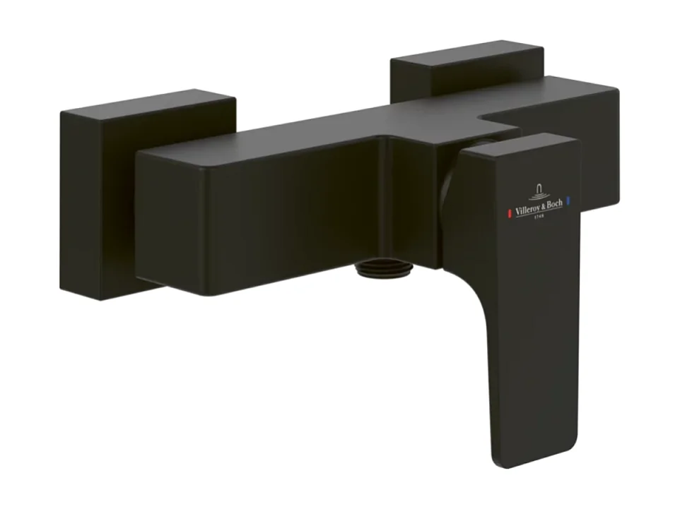 Mitigeur mécanique douche VILLEROY ET BOCH Architectura Square Noir mat