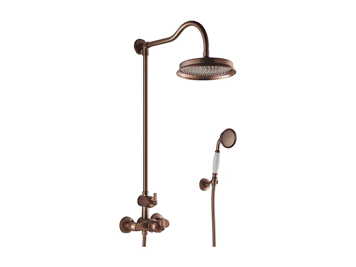 Colonne douche thermostatique rétro recoupable Paini Lady's Auburn