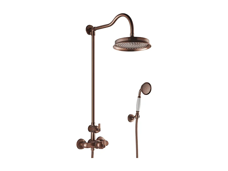Colonne douche thermostatique rétro recoupable Paini Lady's Auburn