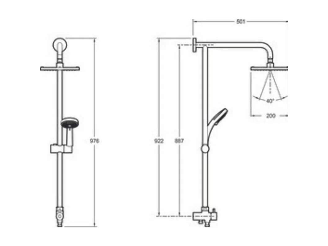 Jacob Delafon - Colonne douche seule inverseur EO - E45893 - CP