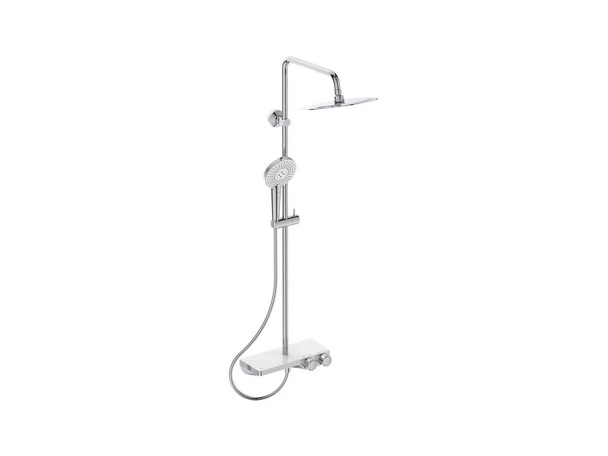 Colonne de douche thermostatique IDEAL STANDARD Ceratherm S200 + microfibre