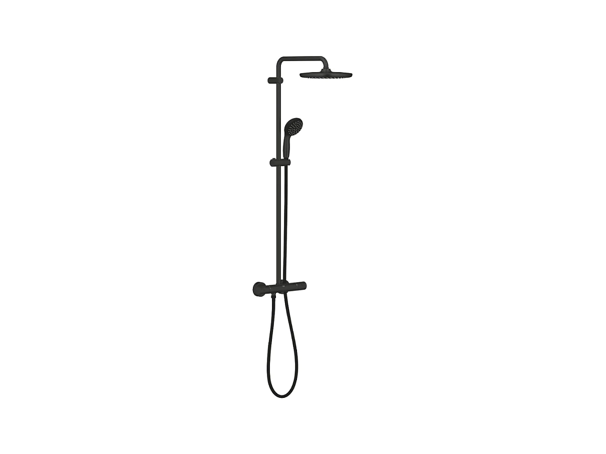 GROHE Vitalio Start System 250 columna de ducha termostática negra
