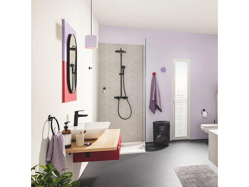 GROHE Vitalio Start System 250 columna de ducha termostática negra