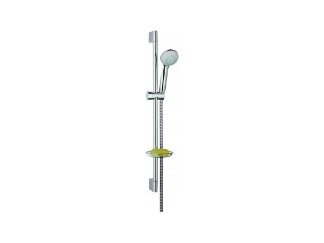 Set de douche Vario avec barre Unica'Crometta 65 cm et porte-savon chromé Hansgrohe Crometta 85