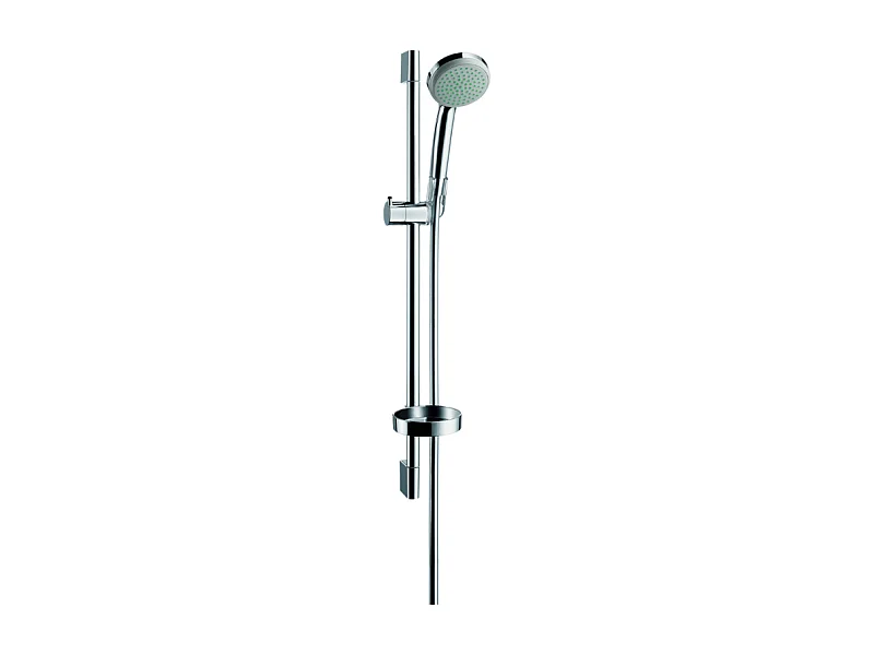 Set de douche 1jet avec barre Unica'C 65 cm et porte-savon chromé Hansgrohe Croma 100