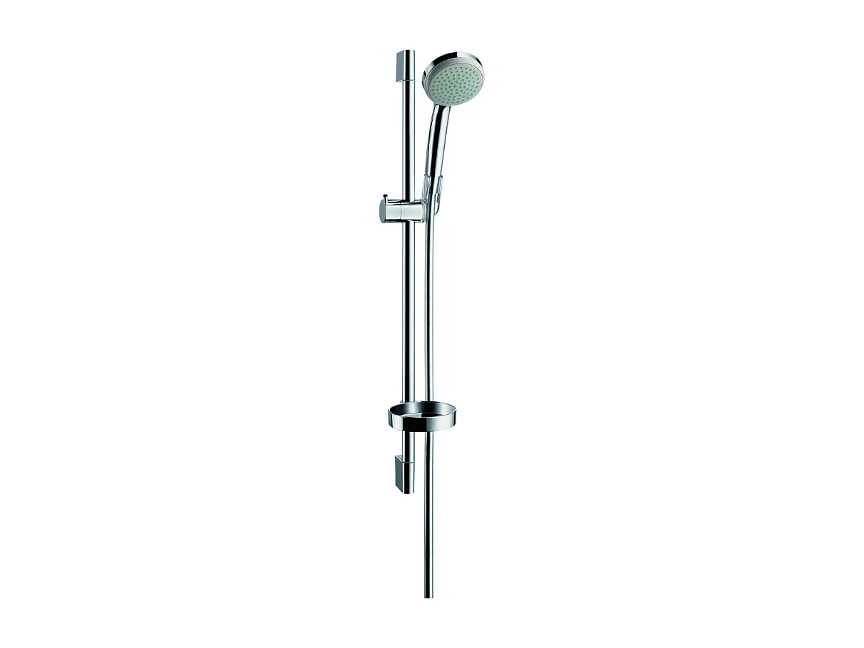 Set de douche 1jet avec barre Unica'C 65 cm et porte-savon chromé Hansgrohe Croma 100