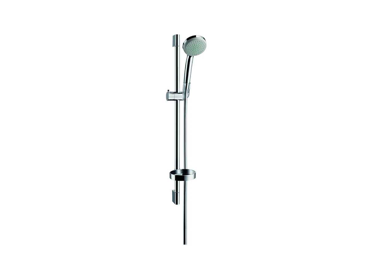Set de douche 1jet avec barre Unica'C 65 cm et porte-savon chromé Hansgrohe Croma 100