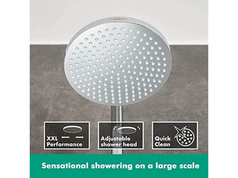 Colonne de douche thermostatique HANSGROHE Crometta 4 jets Chrome + nettoyant Briochin