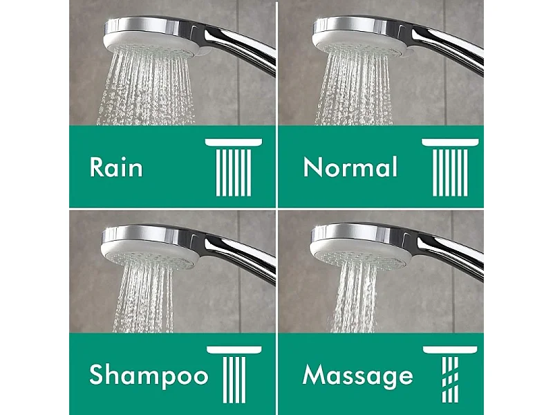 Colonne de douche thermostatique HANSGROHE Crometta 4 jets Chrome + nettoyant Briochin