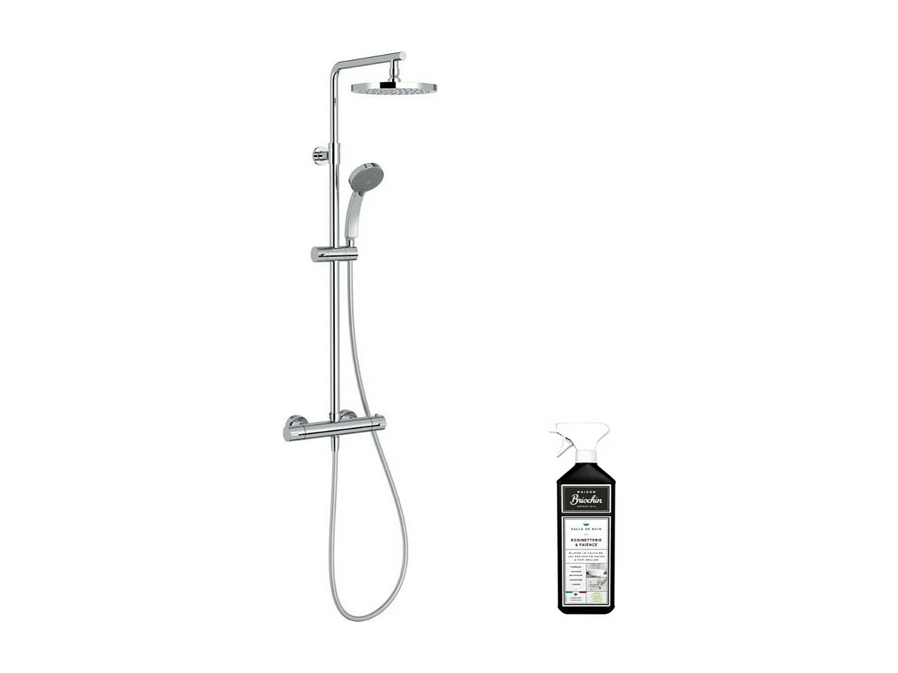 Colonne de douche JACOB DELAFON Simone + nettoyant Briochin