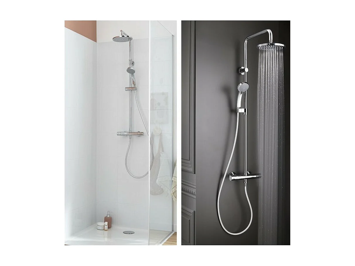 Colonne de douche JACOB DELAFON Simone + nettoyant Briochin