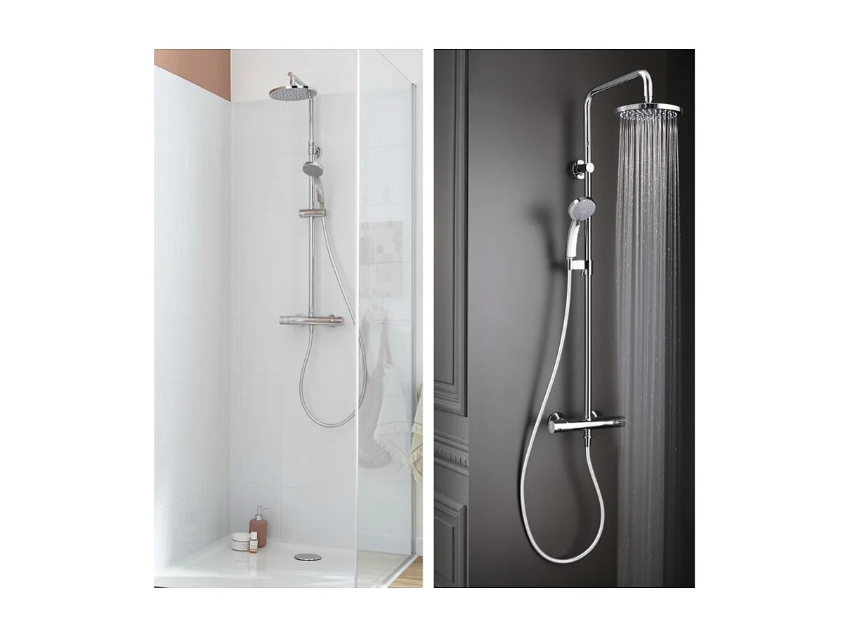 Colonne de douche JACOB DELAFON Simone + nettoyant Briochin