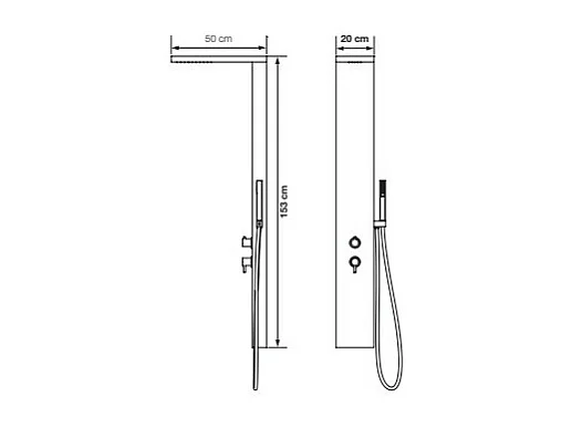 Colonne de douche KINEDO Aquastyle inox brossée + nettoyant Briochin