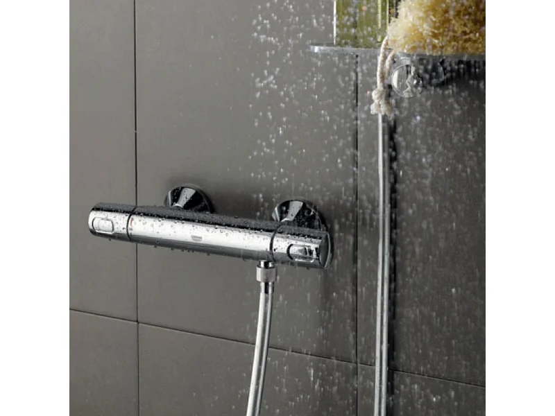 Colonne de douche avec mitigeur thermostatique GROHE Vitalio Joy System 210 Quickfix  + Nettoyant GroheClean