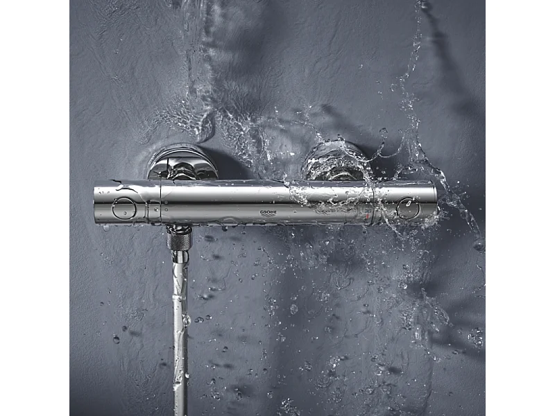 Mitigeur douche thermostatique GROHE Quickfix Precision Get + microfibre