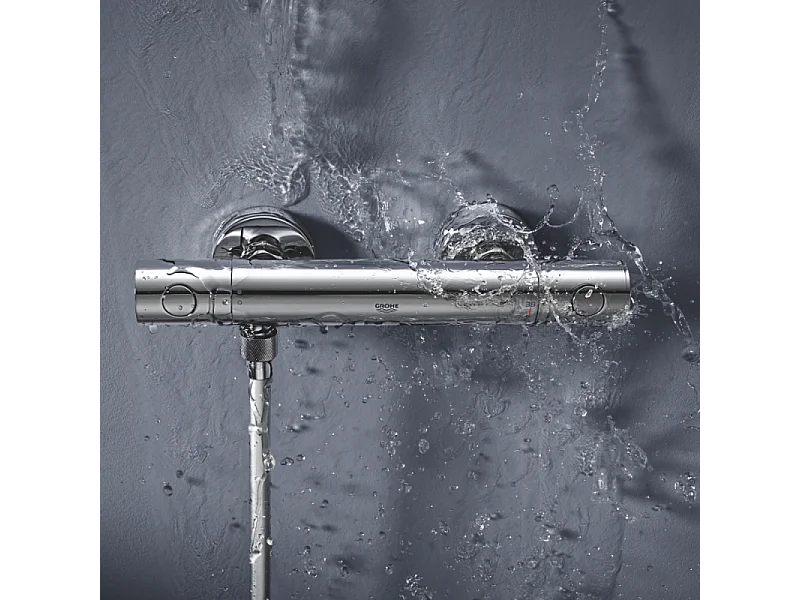 Mitigeur douche thermostatique GROHE Quickfix Precision Get + microfibre