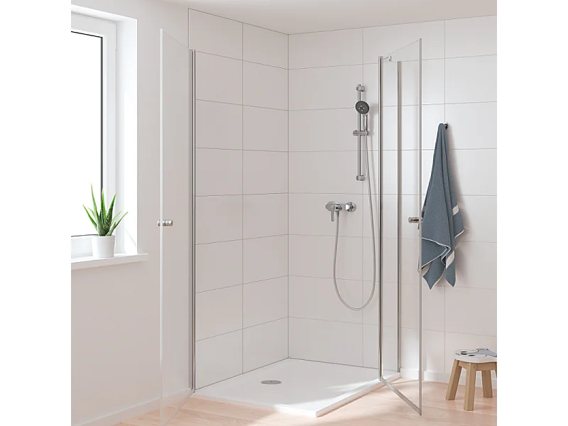 Mitigeur de douche mécanique  GROHE Startflow chromé + chiffonnette