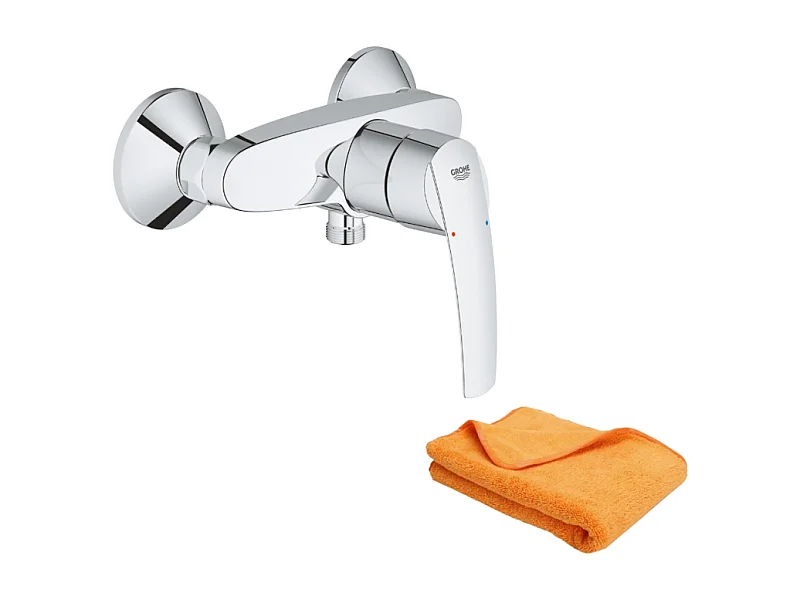 Mitigeur de douche mécanique  GROHE Startflow chromé + chiffonnette