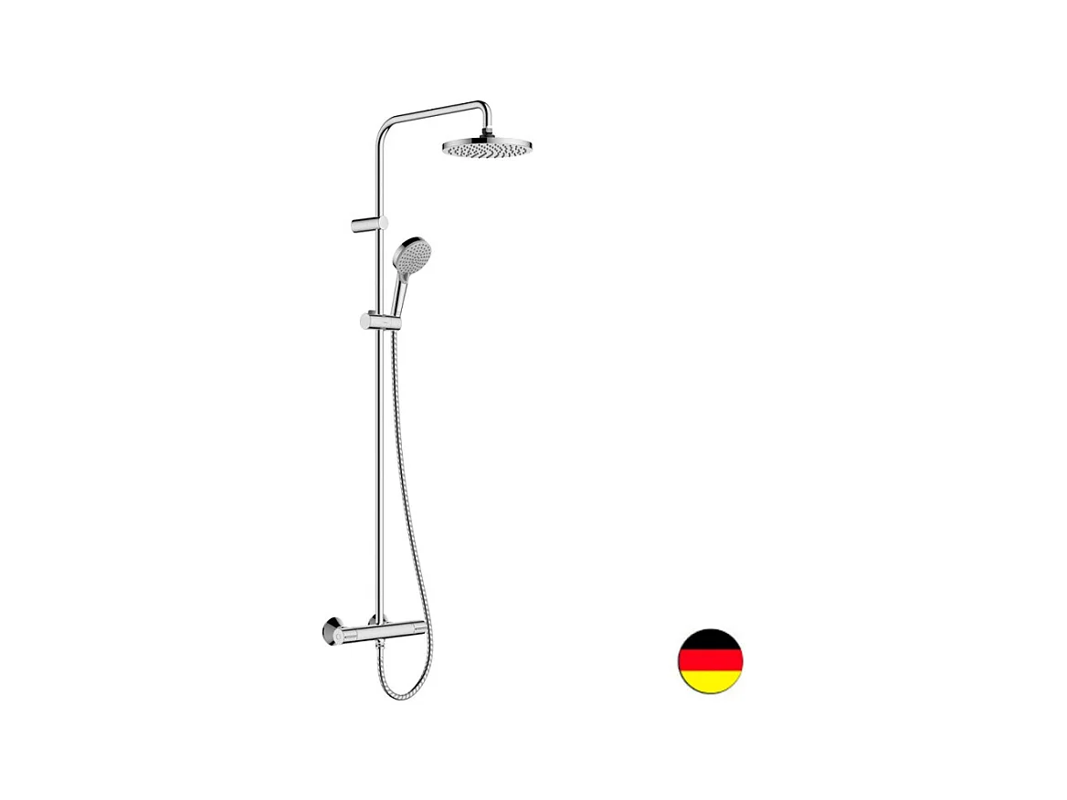 Colonne de douche thermostatique HANSGROHE Vernis Blend 200 EcoSmart chromé