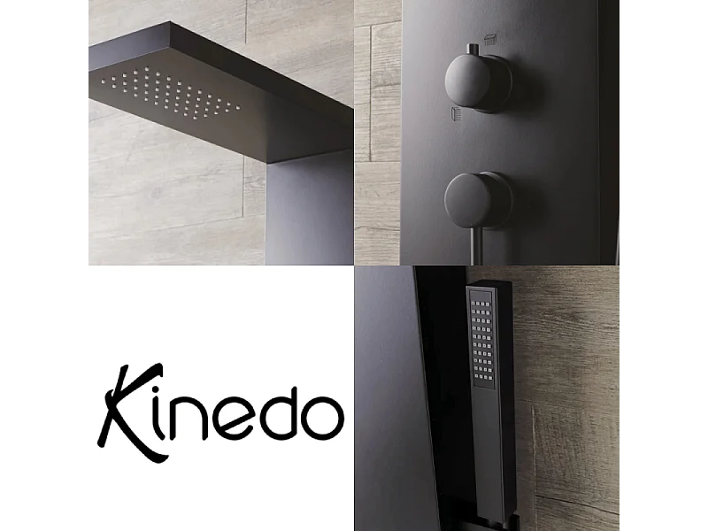 KINEDO Colonne douche Aquastyle noir mat